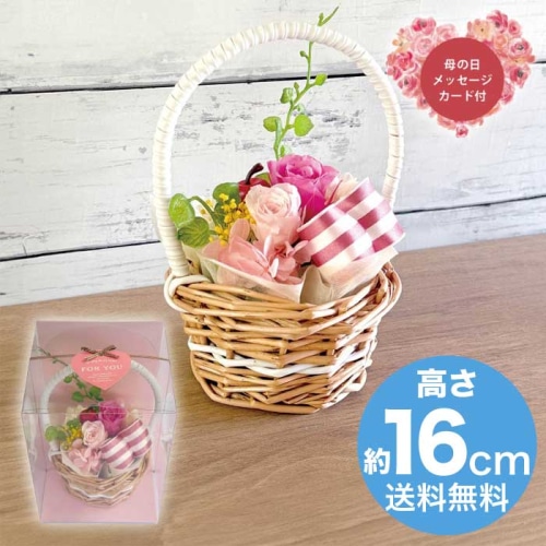 [直送商品]母の日 5/8-10お届け スープ ギフトアレンジメント ジャルダン ピンク 【配送指定日不可】 (1853-723)