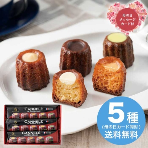 [冷凍][直送商品]母の日 5/8-10お届け ドミニクドゥーセの店 プチカヌレギフト 【配送指定日不可】 (1854-612)