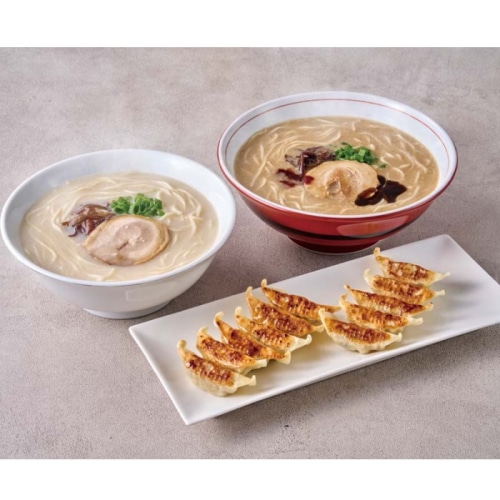 [冷凍][直送10]【綿半/中華特集】おうちで本格派 博多「一風堂」とんこつラーメンと博多ひとくち餃子