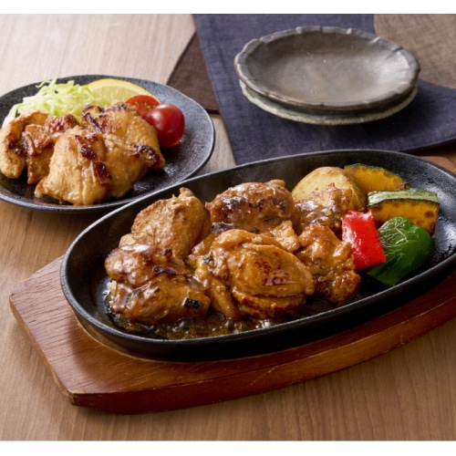 [冷凍][直送商品]はかた地どりタレ漬け焼肉 味噌だれ・醤油だれ 各300g(600g) 【綿半お中元】 【6/19～8/10順次お届け】