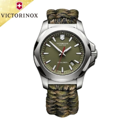 【新品】 【正規品】 I.N.O.X PARACORD Khaki green Camo paracord/Green rubber 241727 正規保証5年間