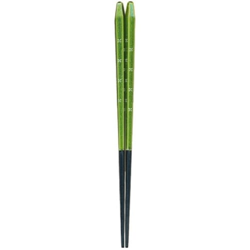 塗箸 和風スイーツ五角抹茶 23cm [1膳]