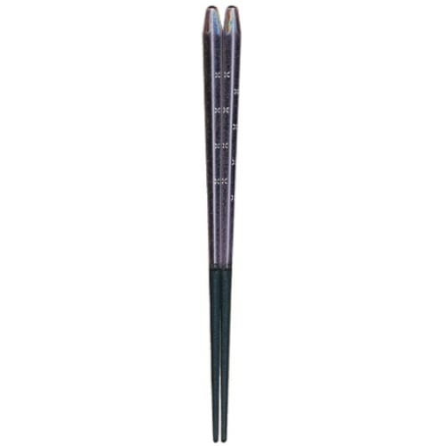 塗箸 和風スイーツ五角紫芋 23cm [1膳]