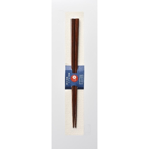 塗箸 KP漆八角無地 23cm [1膳]