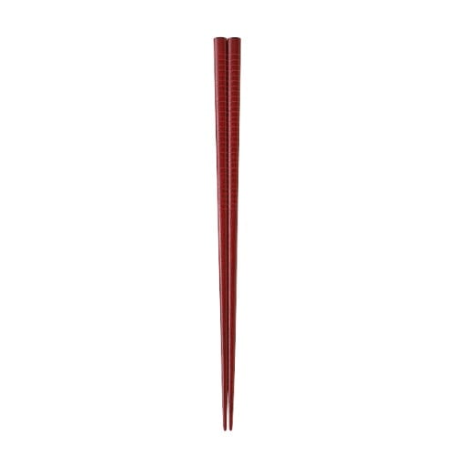 塗箸 染めカブキ レッド 20.5cm [1膳]