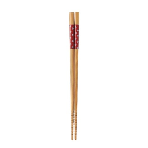 塗箸 すす竹マーガレット 21cm [1膳]