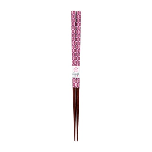 食洗箸 JP雪結晶 レッド 23cm [1膳]