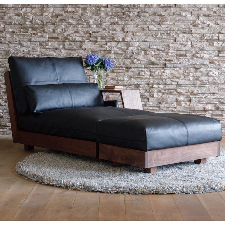 リベリアプラス シェーズロング(ウォールナット)