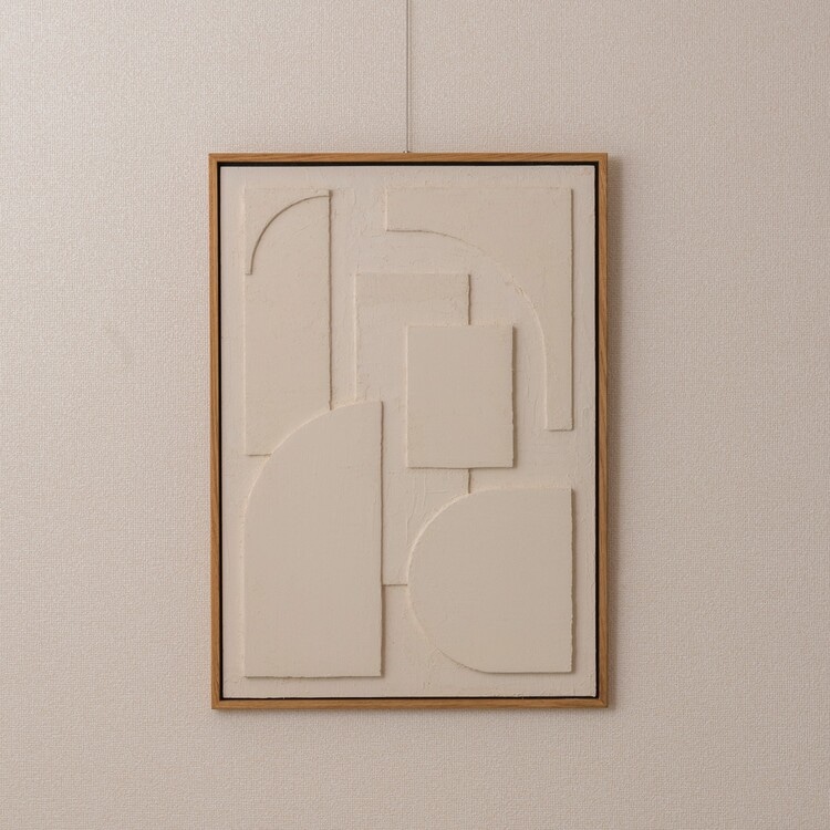 ハーフムーン テクスチャーアート(Lサイズ)