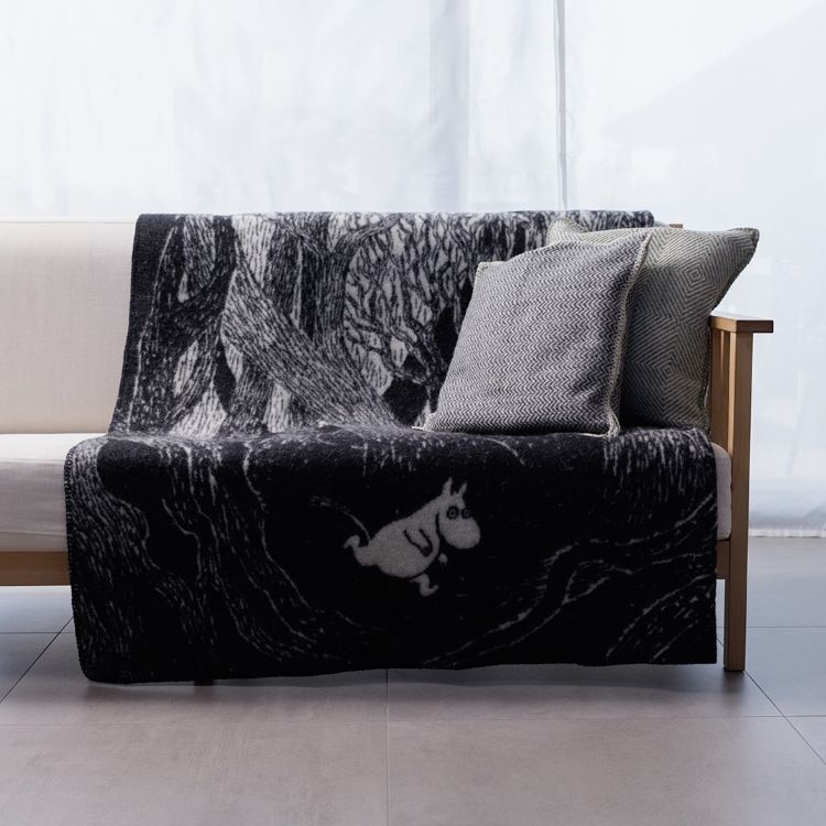 KLIPPAN/クリッパン　ウール　シングルブランケット(ムーミン オン ザ ラン)