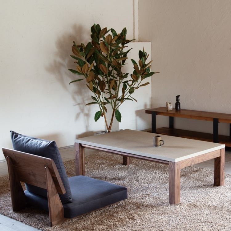 【Quick Delivery対象商品】ノンベ コタツテーブル(幅100×奥行70×高さ36cm　コナラ/天板ベージュ)