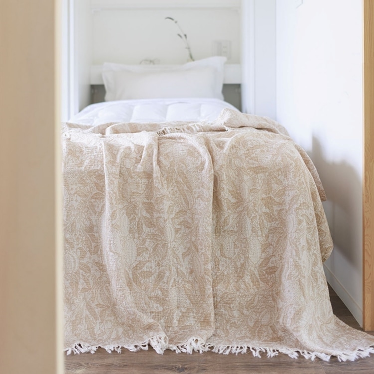 クリッパン コットンスロー フルーツ(ベージュ)