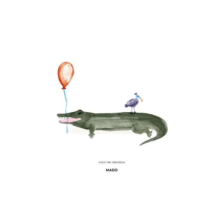 Paper Collective×MADO　FRIENDS COCO THE CROCODILE(40×30cm)
